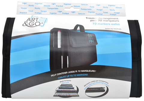 TROUSSE DE RANGEMENT CHEVALET POUR 72 MARQUEURS A ALCOOL