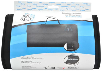 TROUSSE DE RANGEMENT CHEVALET POUR 72 MARQUEURS A ALCOOL