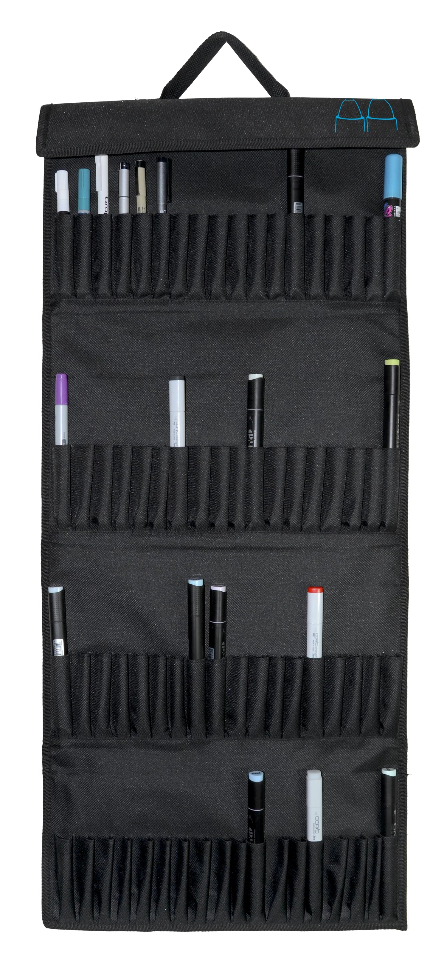 TROUSSE DE RANGEMENT CHEVALET POUR 72 MARQUEURS A ALCOOL