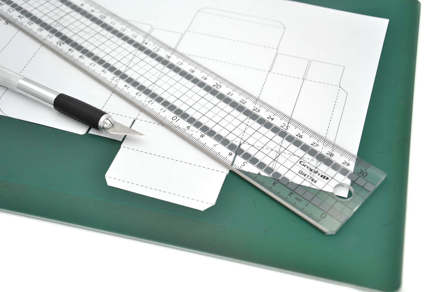 GRAPH'IT SECURE REGLE DE COUPE A4