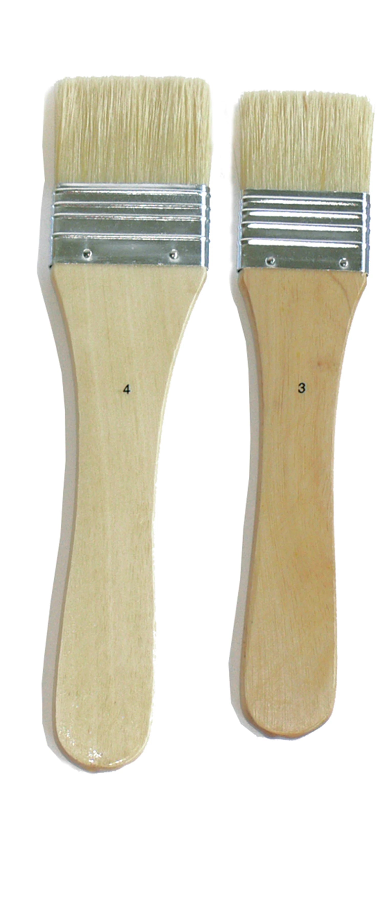 SPALTER SOIE DE PORC MANCHE EN BOIS NATUREL VERNI 45MM N°4