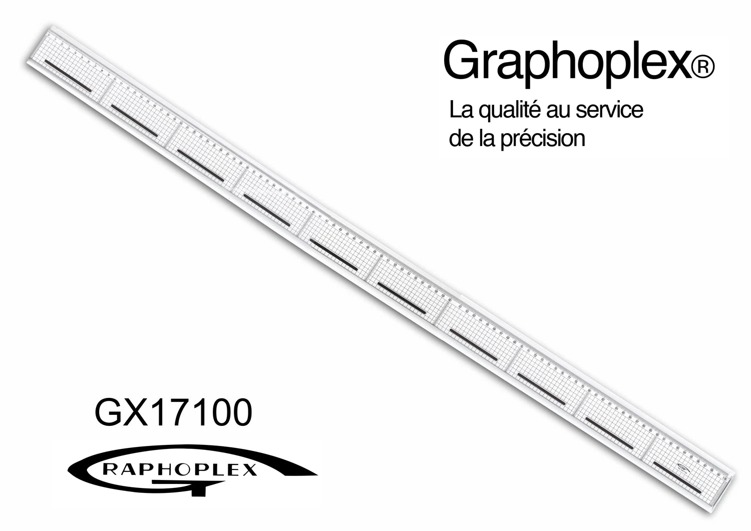 REGLE DE COUPE BORD ACIER ANTIGLISSE QUADRILLEE 100CM