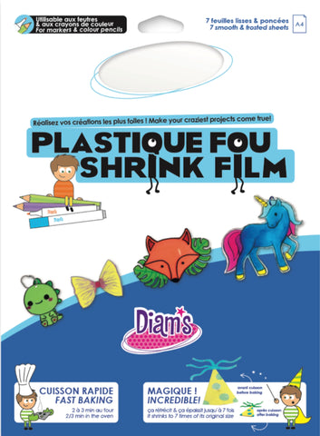 DIAM'S PLASTIQUE FOU 7 FEUILLES : TRANSPARENT