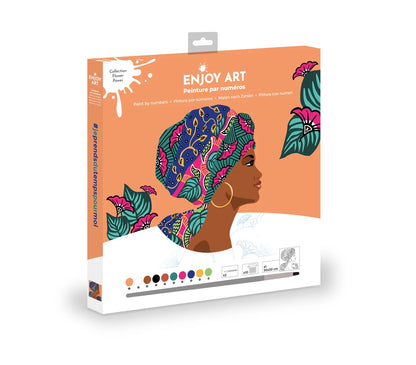 ENJOY ART PEINTURE N° 30X30CM FLOWER POWER AISSA