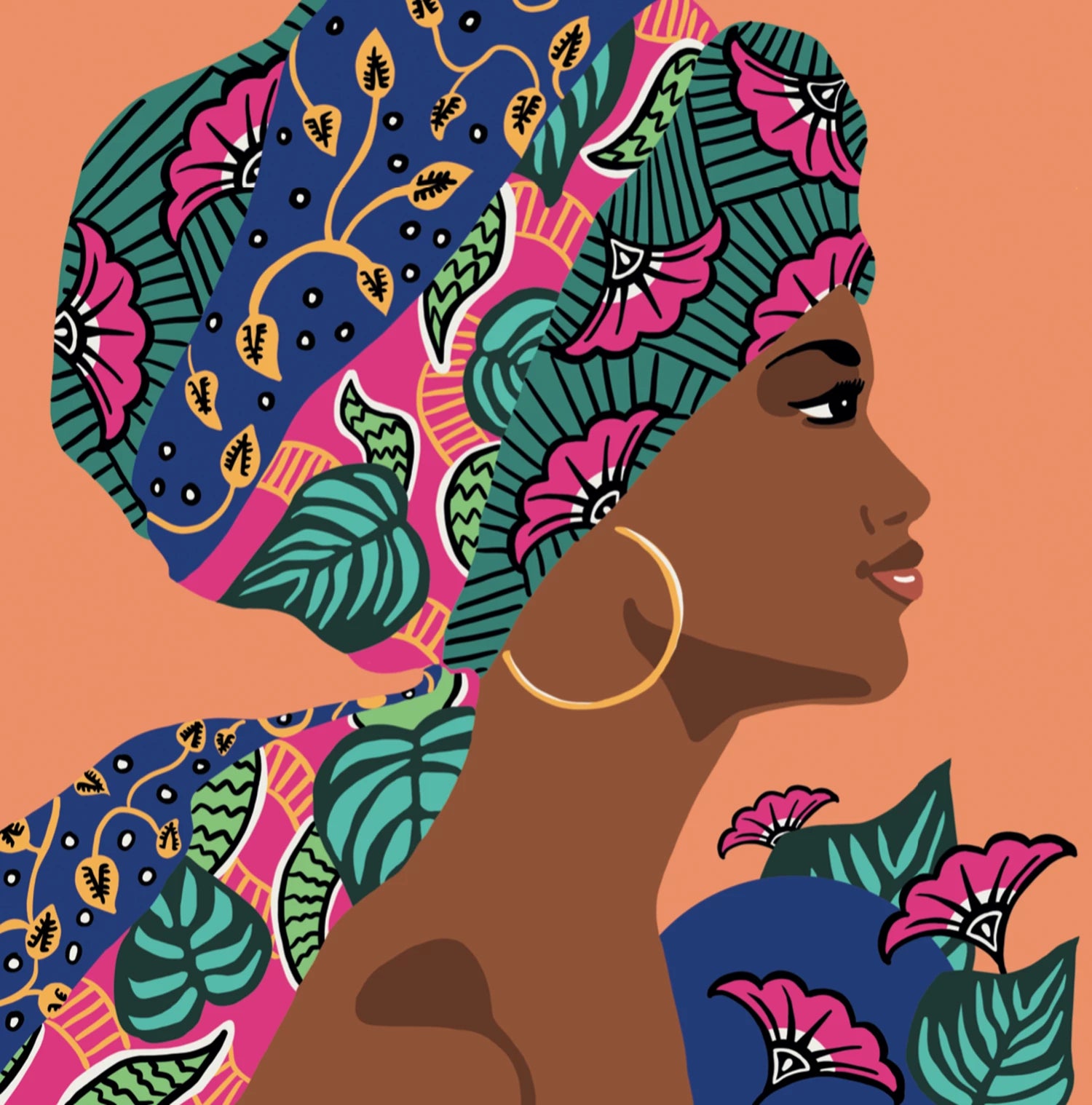 ENJOY ART PEINTURE N° 30X30CM FLOWER POWER AISSA