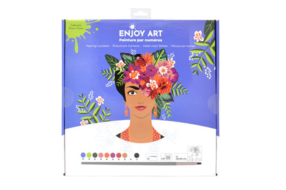 ENJOY ART PEINTURE N° 30X30CM FLOWER POWER FRIDA
