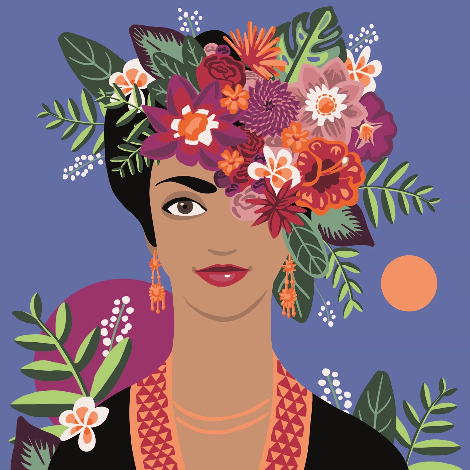 ENJOY ART PEINTURE N° 30X30CM FLOWER POWER FRIDA