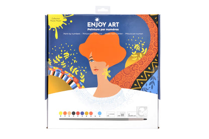ENJOY ART PEINTURE N° 30X30CM FLOWER POWER DORA