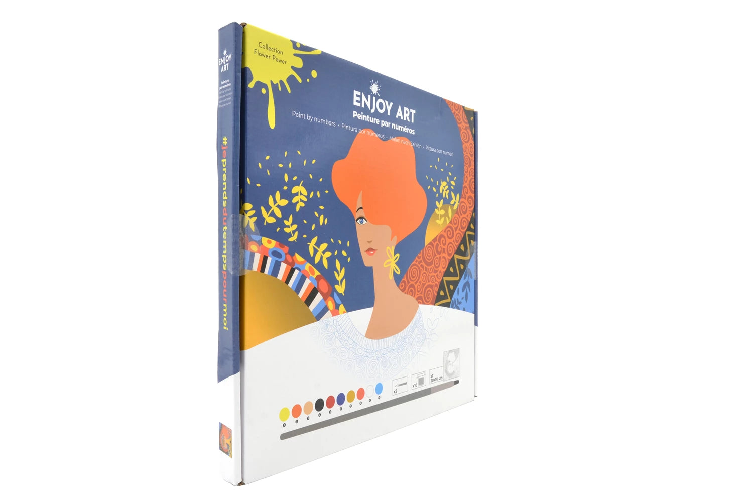 ENJOY ART PEINTURE N° 30X30CM FLOWER POWER DORA