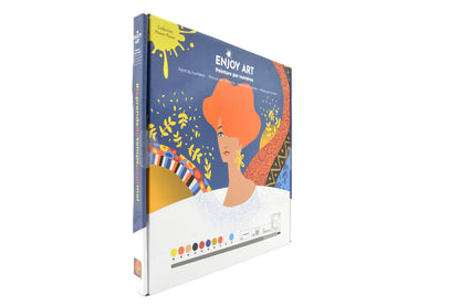 ENJOY ART PEINTURE N° 30X30CM FLOWER POWER DORA