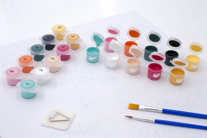 ENJOY ART PEINTURE N° 30X30CM FLOWER POWER SYLVIA