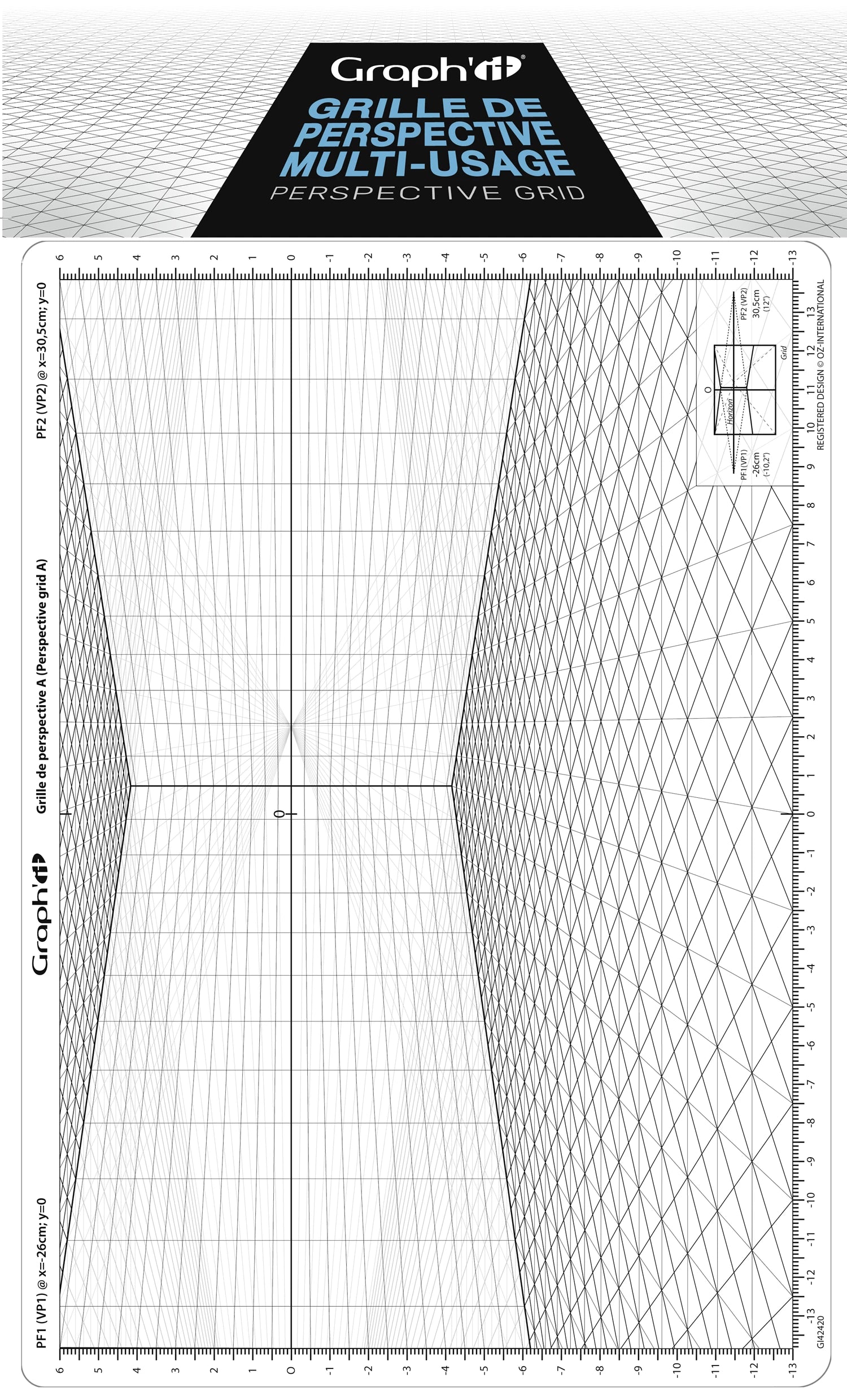 GRAPH'IT GRILLE DE PERSPECTIVE A OBLIQUE