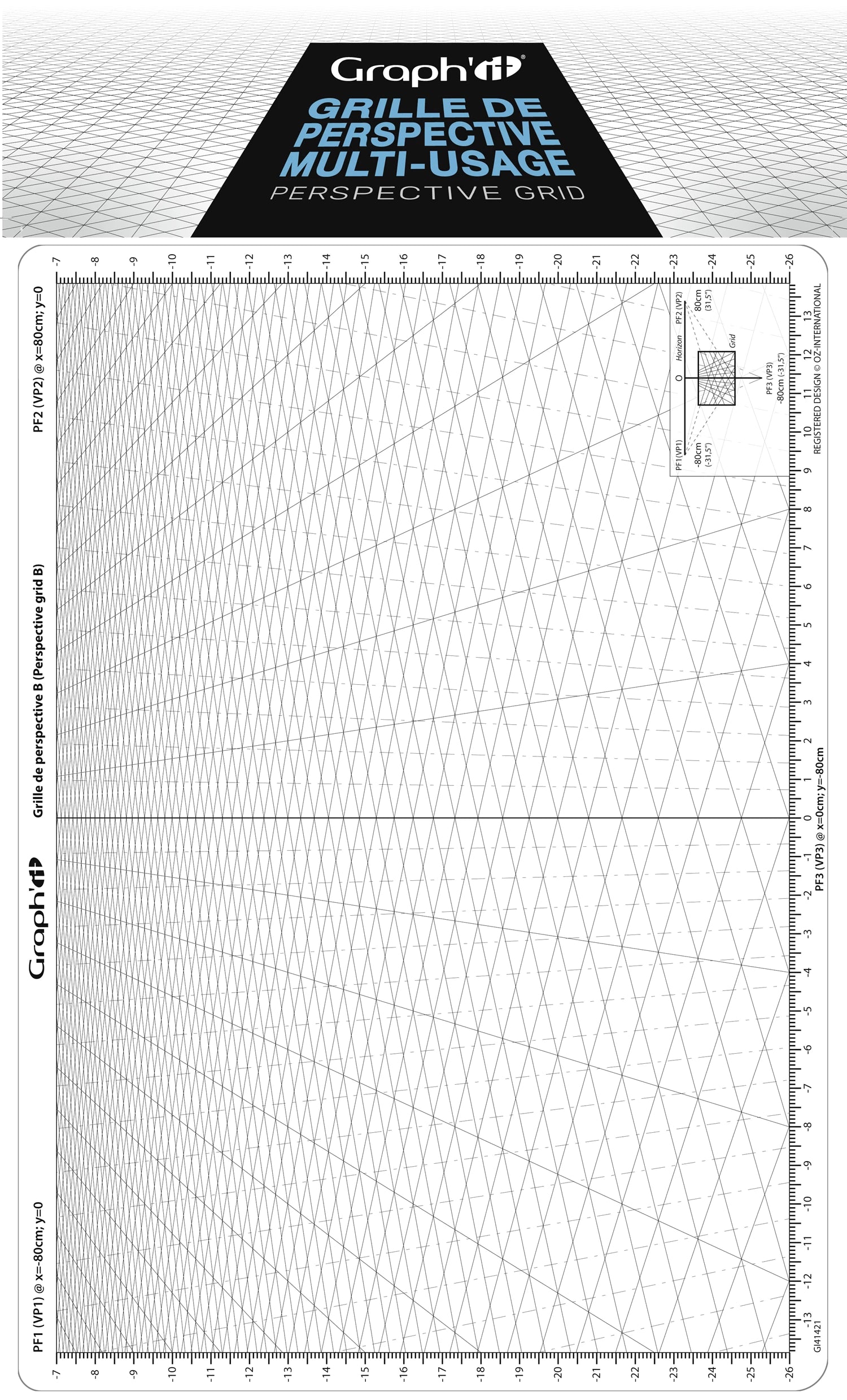 GRAPH'IT GRILLE DE PERSPECTIVE B PLONGEANTE