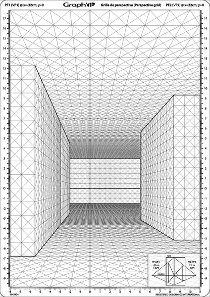 GRAPH'IT GRILLE DE PERSPECTIVE E RUE EN PERSPECTIVE FRONTALE