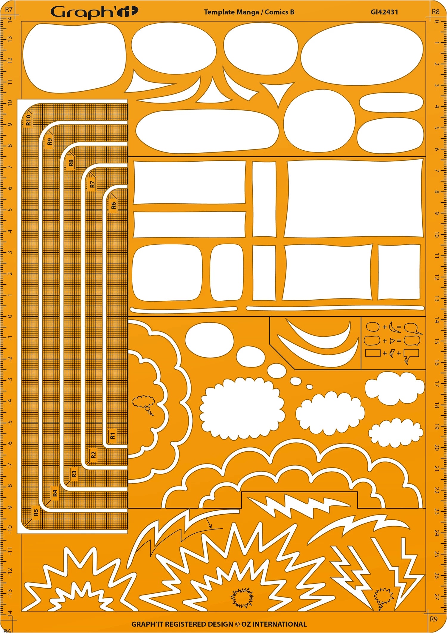 GRAPH'IT TRACE BULLE COMICS MANGA B