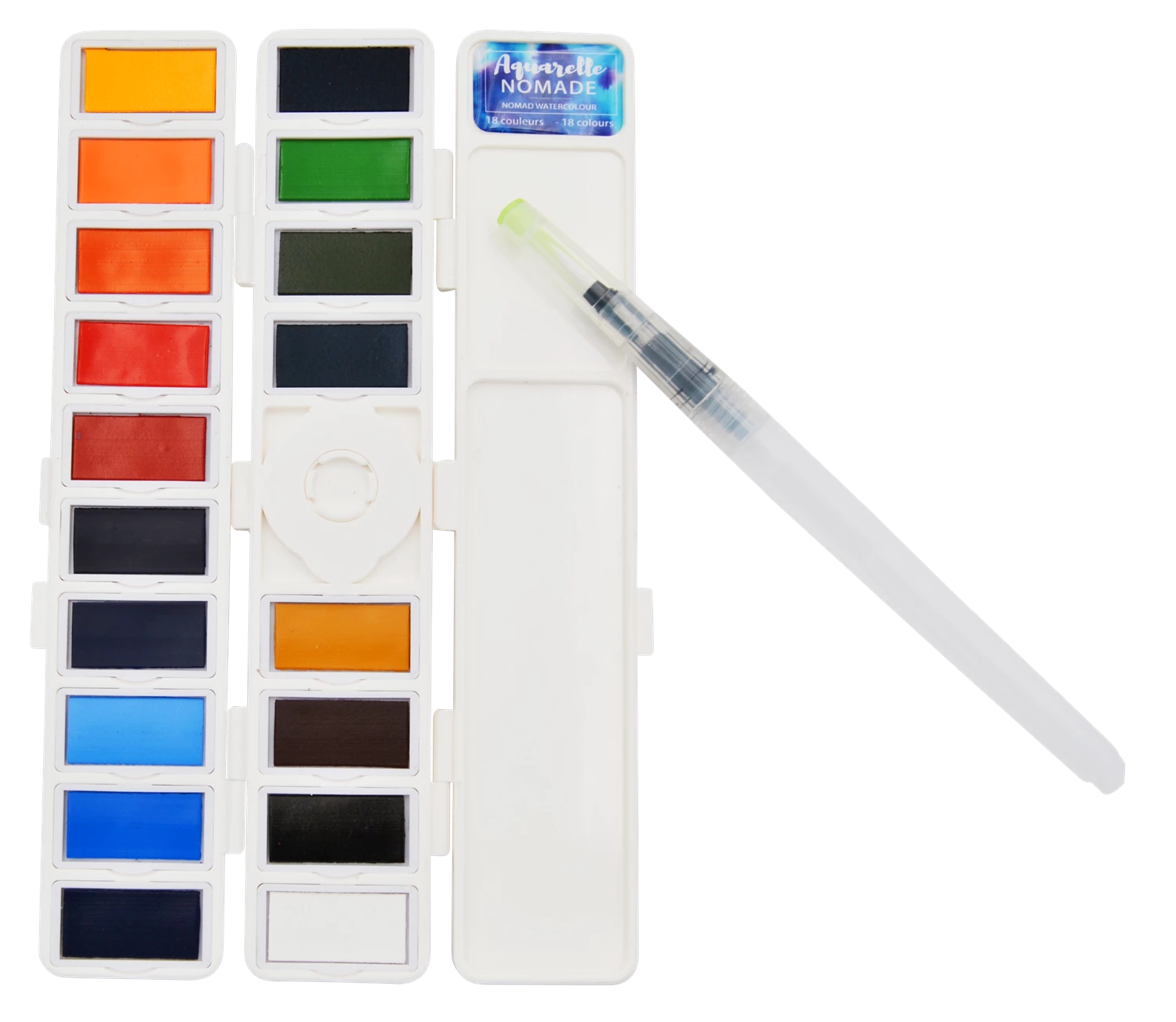 ART&GO PALETTE AQUARELLE ACCORDEON 18 COULEURS