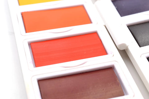 ART&GO PALETTE AQUARELLE ACCORDEON 18 COULEURS FLORAL