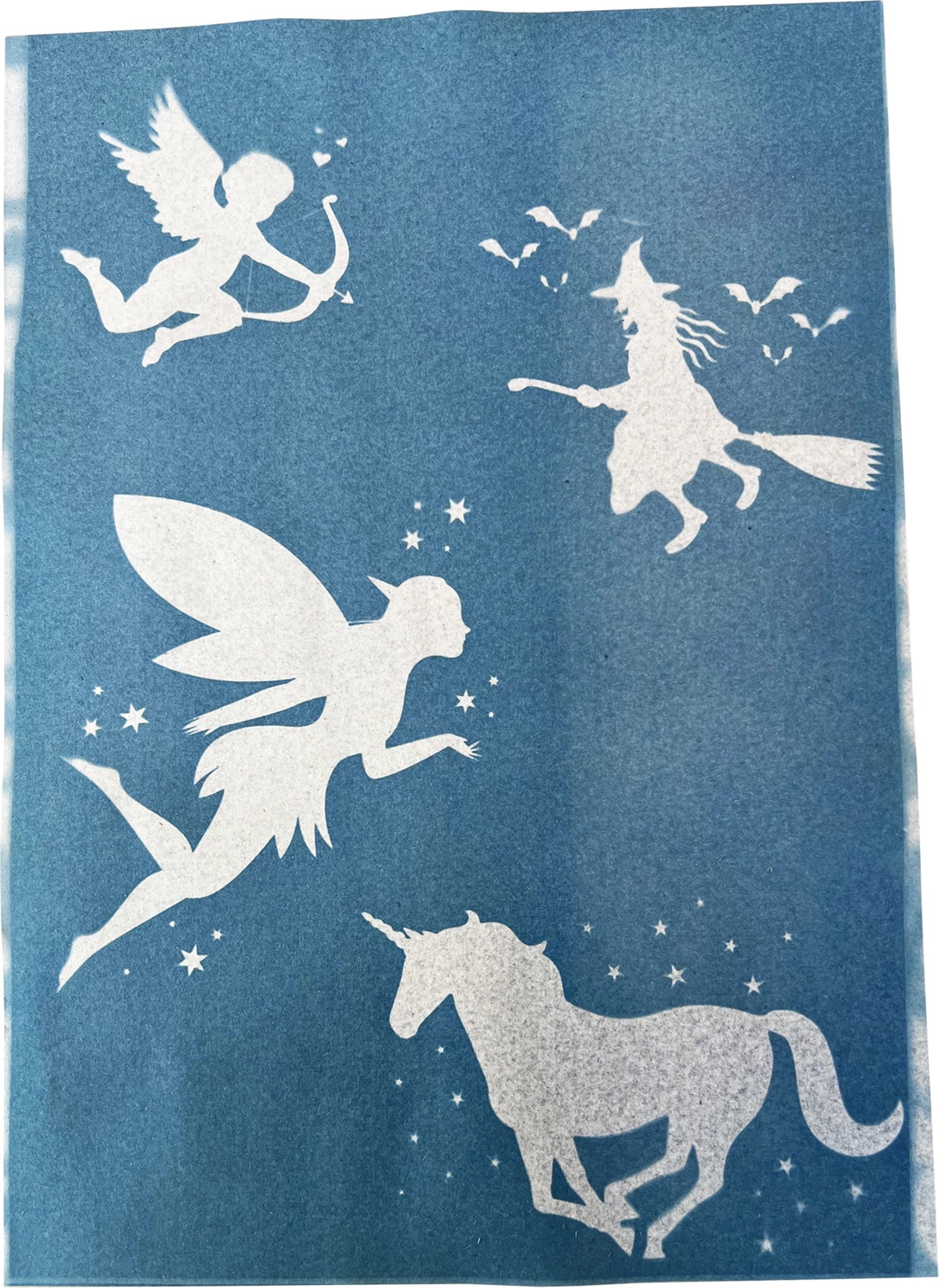 ENJOY ART KIT 10 FEUILLES CYANOTYPE A4 + 1 PLAQUE A4