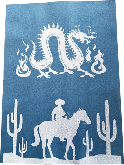 ENJOY ART KIT 10 FEUILLES CYANOTYPE A4 + 1 PLAQUE A4