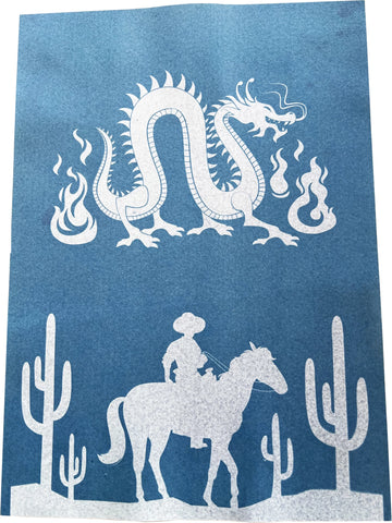 ENJOY ART KIT 10 FEUILLES CYANOTYPE A4 + 1 PLAQUE A4