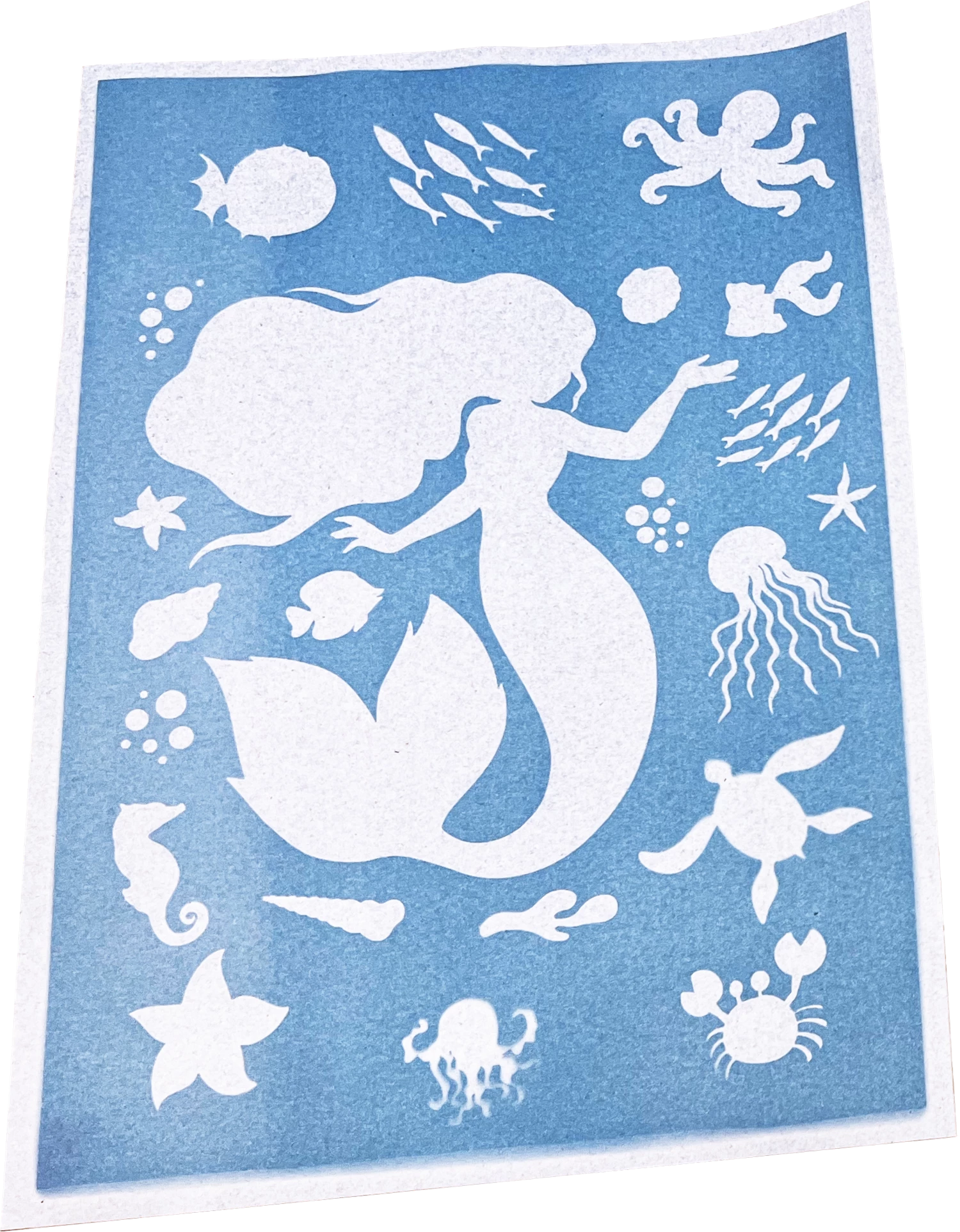 ENJOY ART KIT 10 FEUILLES CYANOTYPE A4 + 1 PLAQUE A4