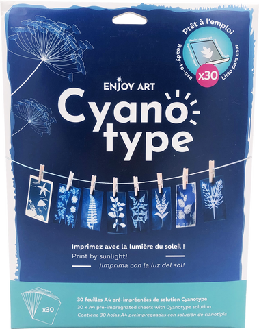 ENJOY ART 30 FEUILLES CYANOTYPE A4
