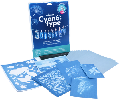ENJOY ART 30 FEUILLES CYANOTYPE A4