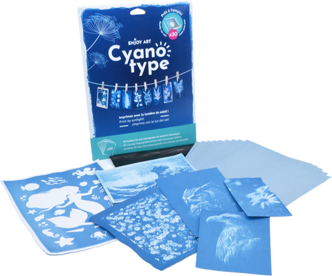 ENJOY ART 30 FEUILLES CYANOTYPE A4