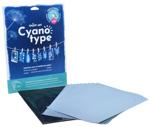 ENJOY ART 30 FEUILLES CYANOTYPE A4