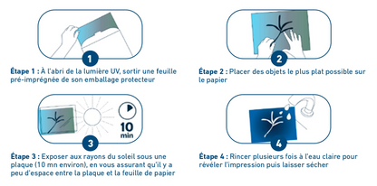 ENJOY ART 30 FEUILLES CYANOTYPE A4