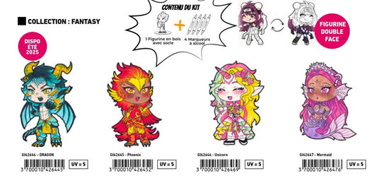 GRAPH'IT CHIBIS KIT COLORIAGE FIG DRAGON