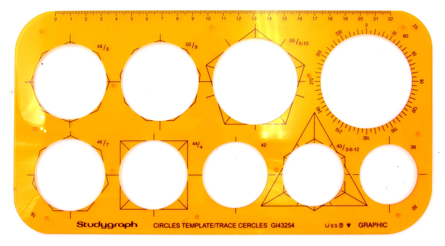 TRACE CERCLES PAIR ET IMPAIR GRAND MODELE