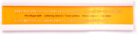 TRACE LETTRES ISO 2MM