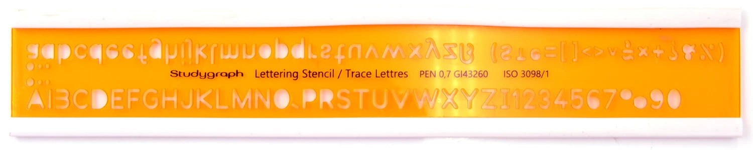 TRACE LETTRES ISO 7MM