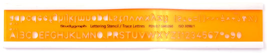 TRACE LETTRES ISO 7MM