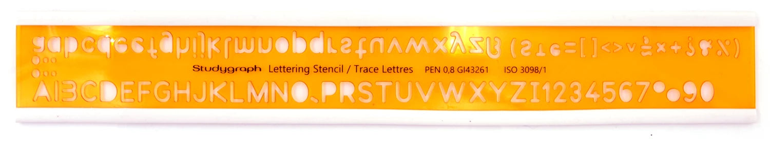 TRACE LETTRES ISO 8MM
