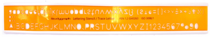 TRACE LETTRES ISO 12MM