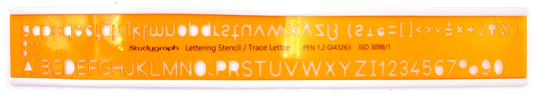 TRACE LETTRES ISO 12MM