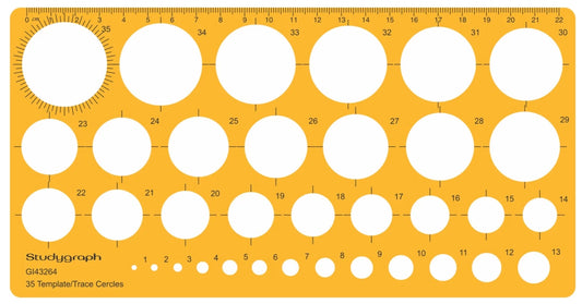 TRACE CERCLES ETUDIANT 1 A 36MM