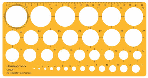 TRACE CERCLES ETUDIANT 1 A 36MM