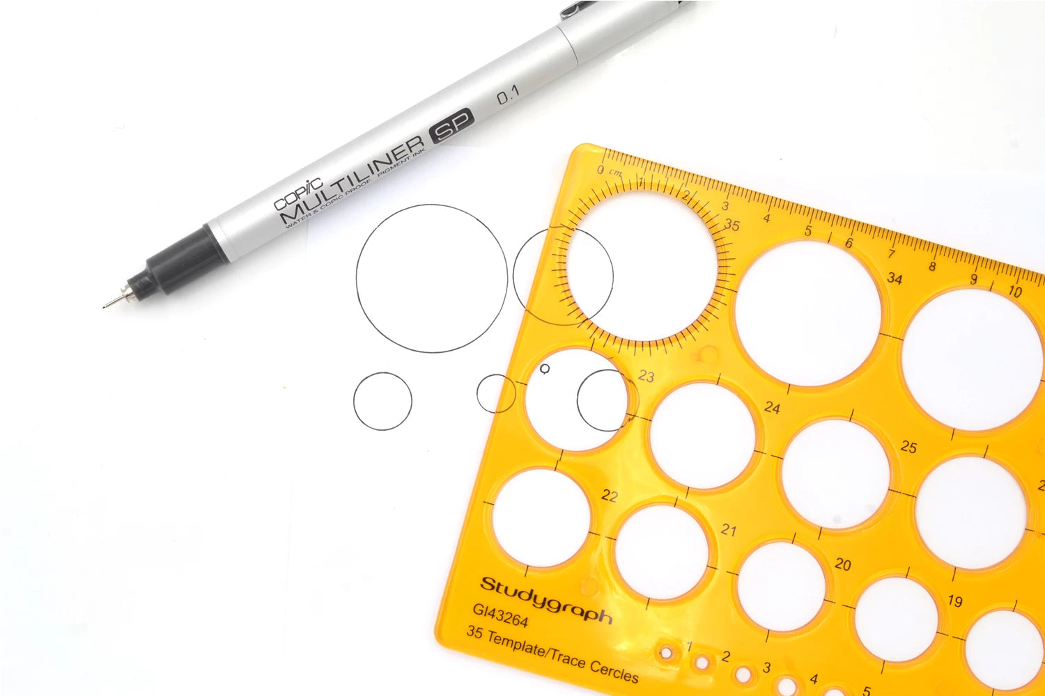 TRACE CERCLES ETUDIANT 1 A 36MM