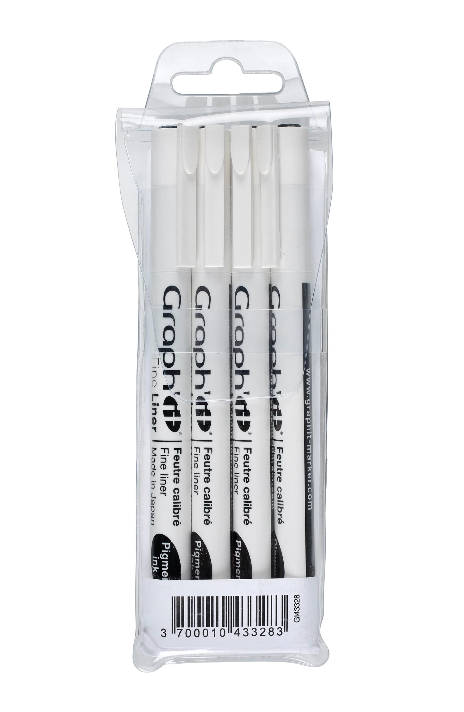 GRAPH'IT POCHETTE DE 4 FINE LINERS NOIR (003 0.1 0.3 0.5)