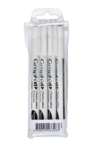 GRAPH'IT POCHETTE DE 4 FINE LINERS NOIR (003 0.1 0.3 0.5)