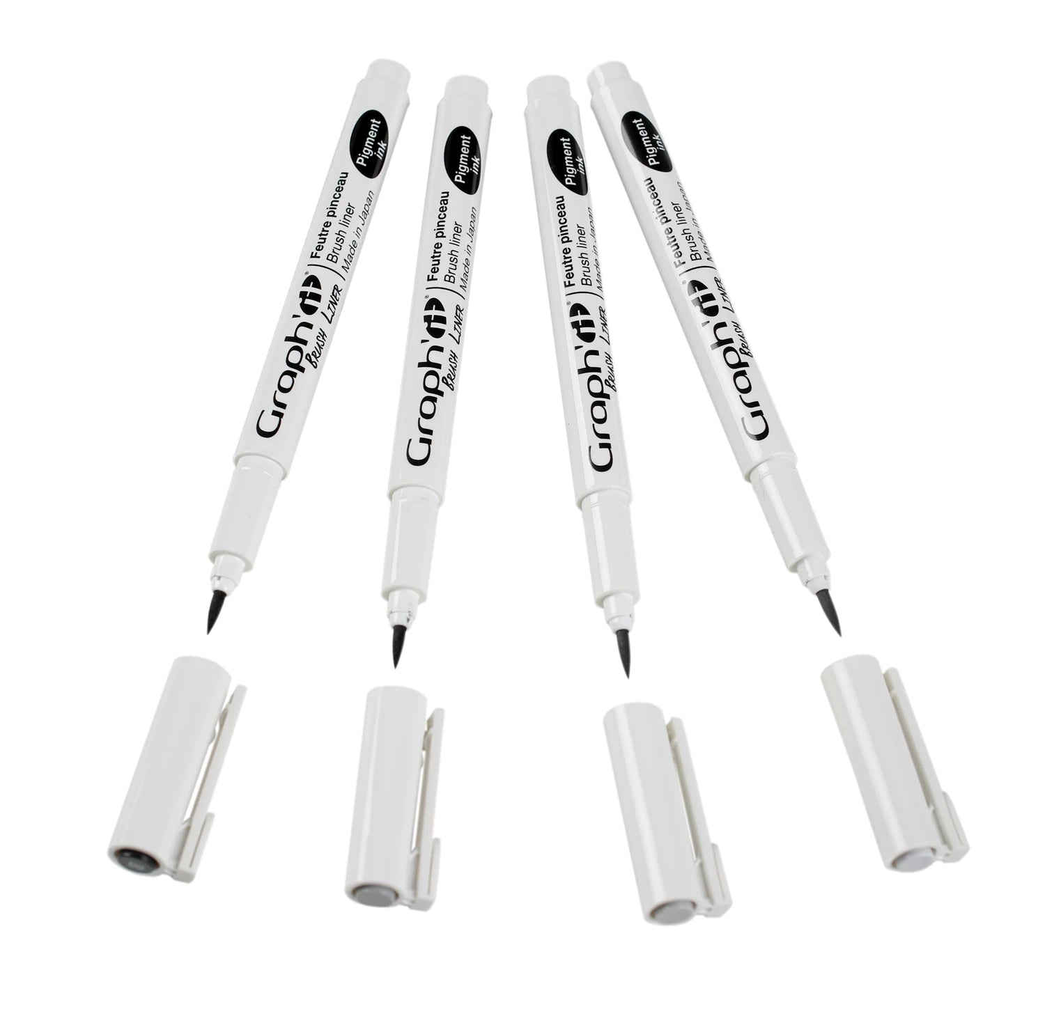 GRAPH'IT POCHETTE DE 4 BRUSH LINERS (3 GRIS + NOIR)