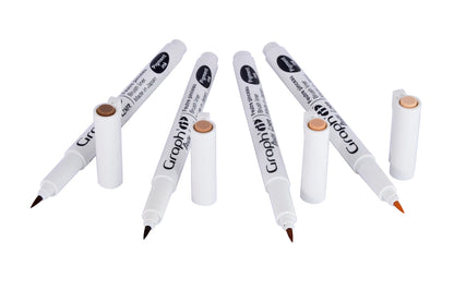 GRAPH'IT POCHETTE DE 4 BRUSH LINERS DEGRADES BRUNS