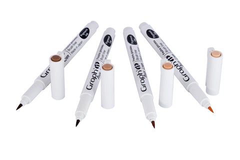 GRAPH'IT POCHETTE DE 4 BRUSH LINERS DEGRADES BRUNS