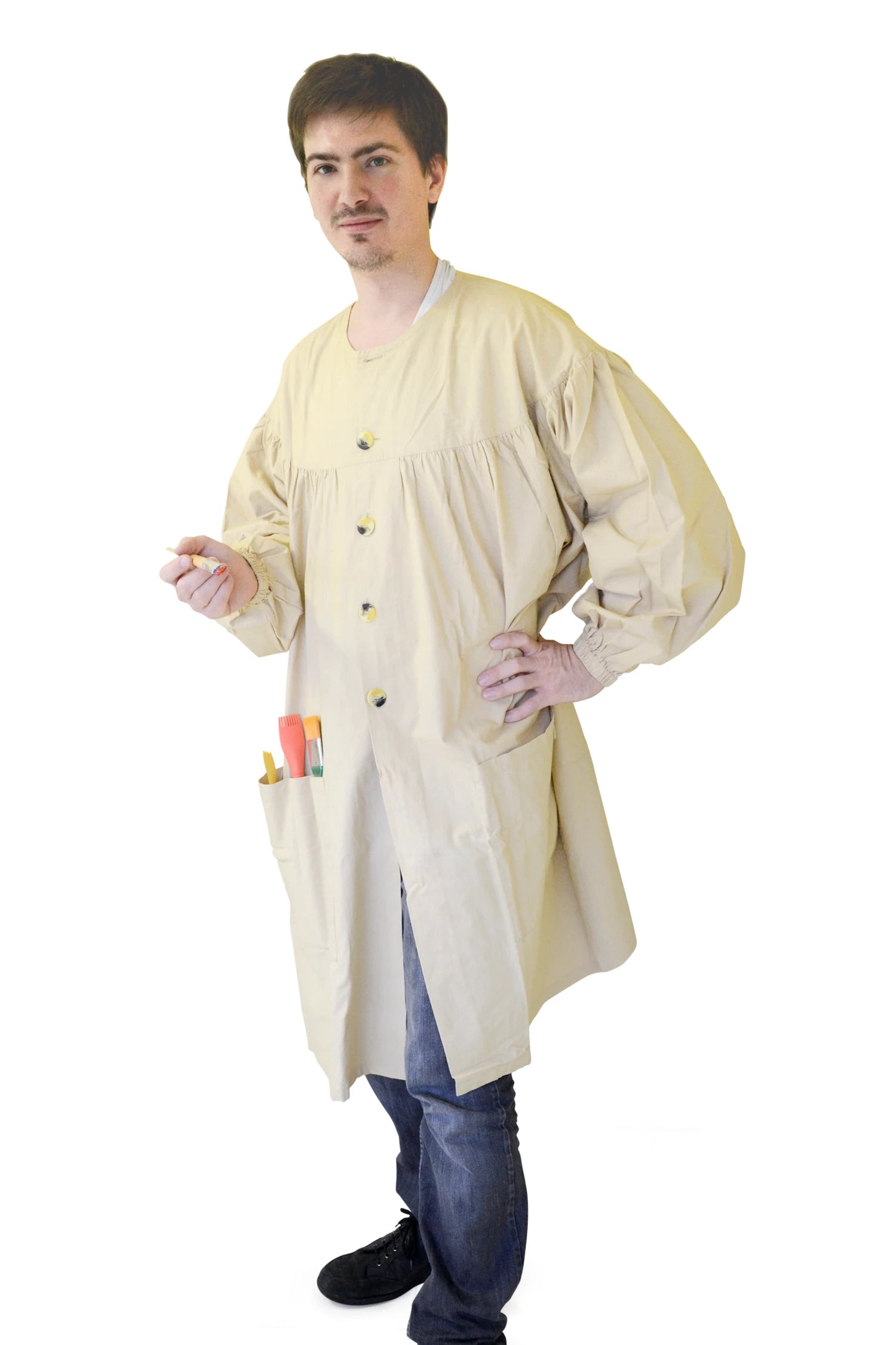 BLOUSE DE PEINTRE A L'ANCIENNE BEIGE L/XL