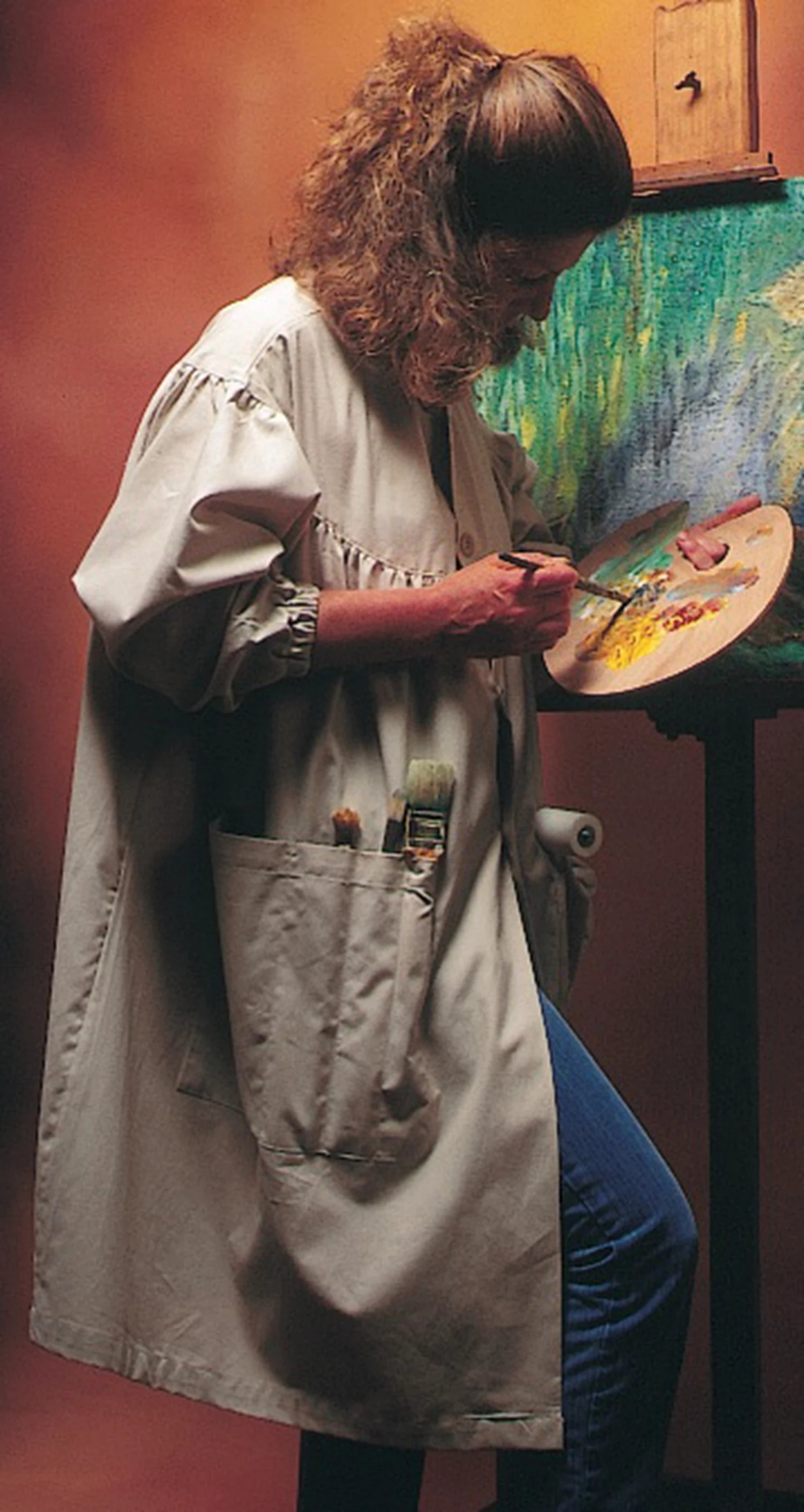 BLOUSE DE PEINTRE A L'ANCIENNE BEIGE S/M