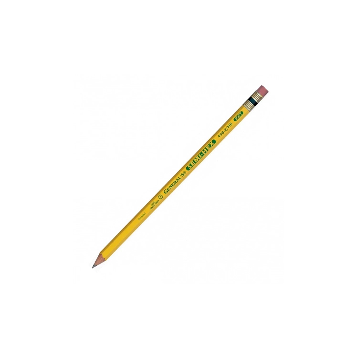CRAYON SEMI-HEX® GRAPHITE NO. 2, SOFT (HB)