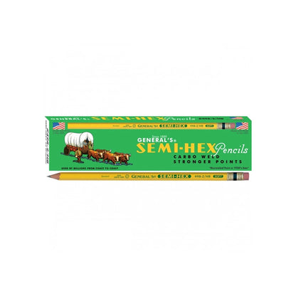 CRAYON SEMI-HEX® GRAPHITE NO. 2, SOFT (HB)